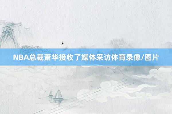 NBA总裁萧华接收了媒体采访体育录像/图片