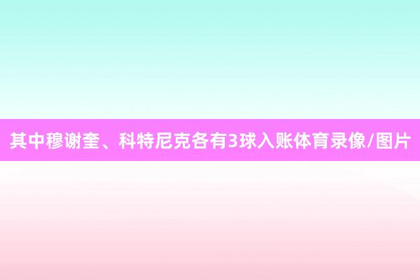 其中穆谢奎、科特尼克各有3球入账体育录像/图片