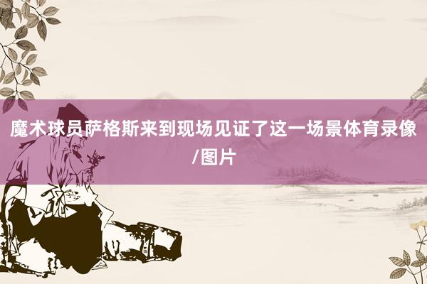 魔术球员萨格斯来到现场见证了这一场景体育录像/图片