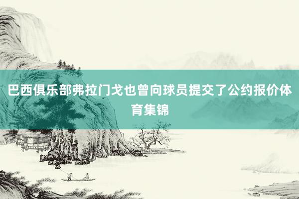 巴西俱乐部弗拉门戈也曾向球员提交了公约报价体育集锦