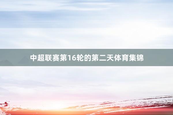 中超联赛第16轮的第二天体育集锦