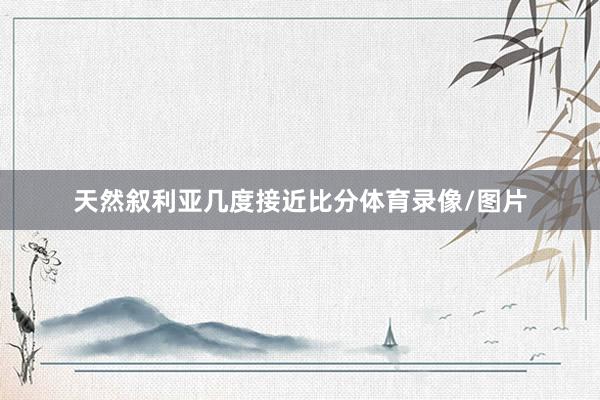 天然叙利亚几度接近比分体育录像/图片