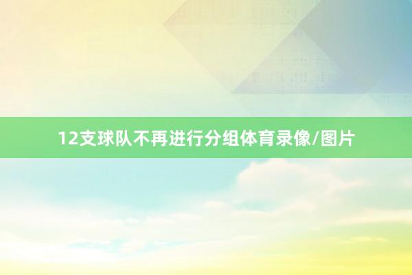 12支球队不再进行分组体育录像/图片