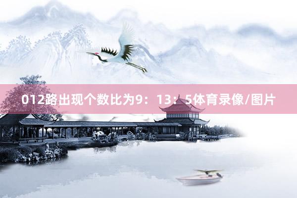012路出现个数比为9：13：5体育录像/图片