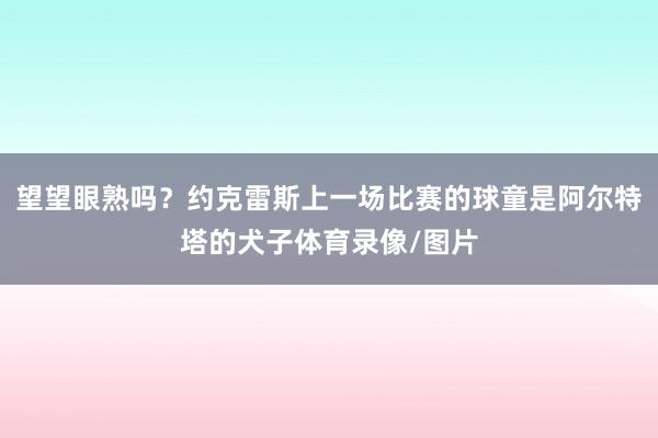 望望眼熟吗？约克雷斯上一场比赛的球童是阿尔特塔的犬子体育录像/图片