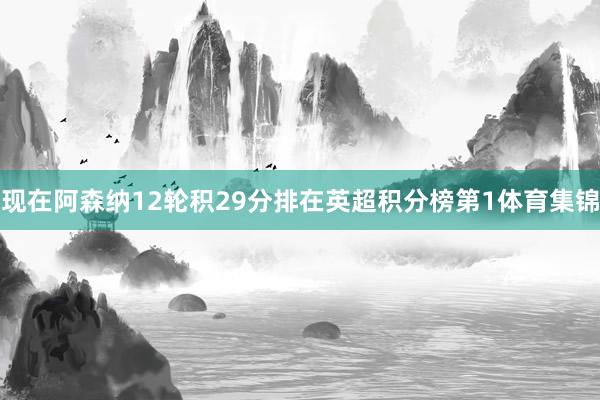 现在阿森纳12轮积29分排在英超积分榜第1体育集锦