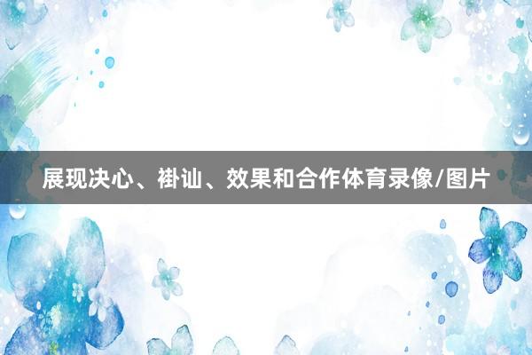 展现决心、褂讪、效果和合作体育录像/图片
