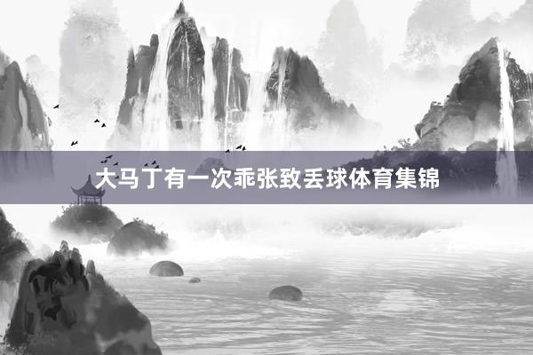 大马丁有一次乖张致丢球体育集锦