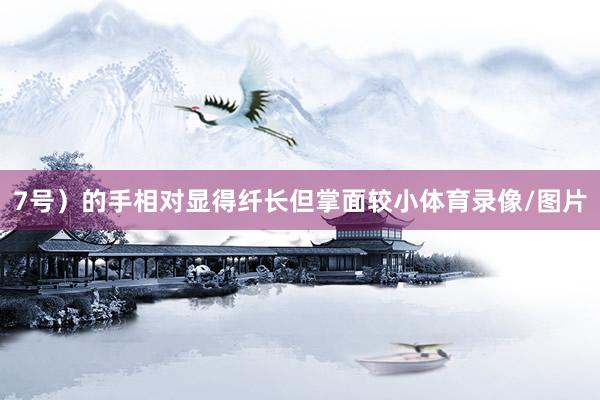 7号）的手相对显得纤长但掌面较小体育录像/图片