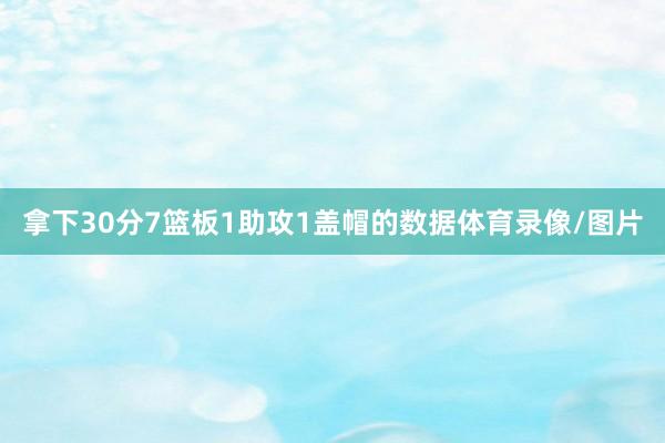 拿下30分7篮板1助攻1盖帽的数据体育录像/图片