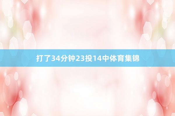 打了34分钟23投14中体育集锦