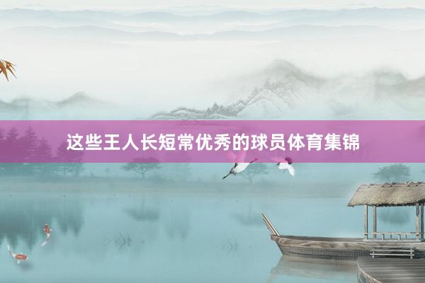 这些王人长短常优秀的球员体育集锦