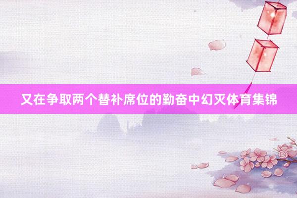 又在争取两个替补席位的勤奋中幻灭体育集锦