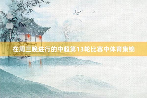 在周三晚进行的中超第13轮比赛中体育集锦