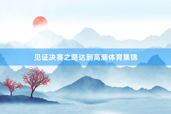 见证决赛之路达到高潮体育集锦