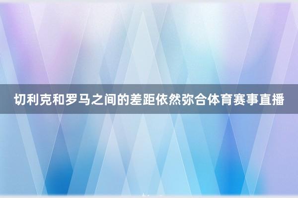 切利克和罗马之间的差距依然弥合体育赛事直播
