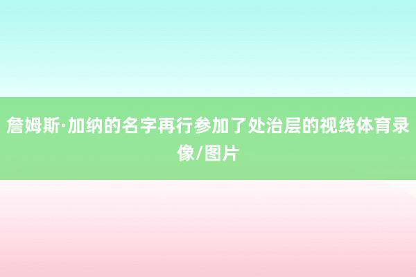 詹姆斯·加纳的名字再行参加了处治层的视线体育录像/图片